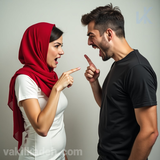 زن و مرد در حال بحث