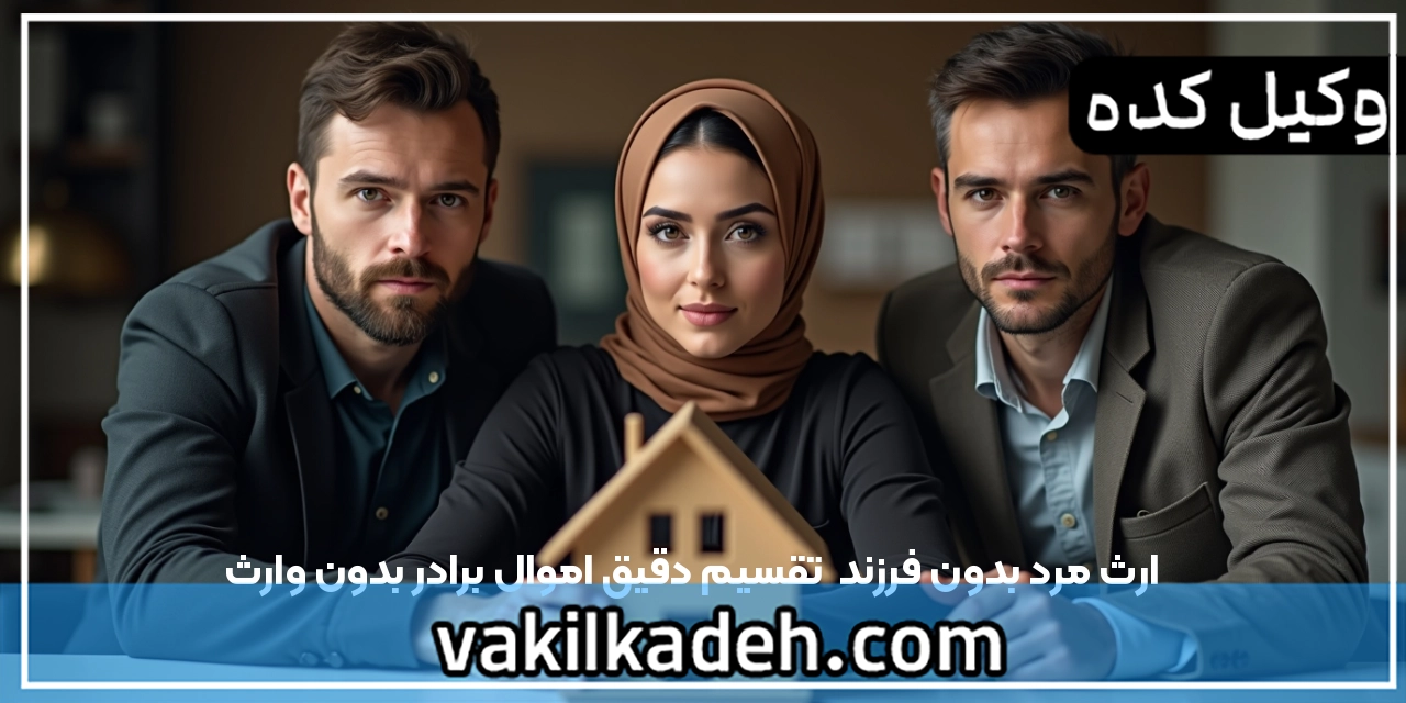 ارث مرد بدون فرزند | تقسیم دقیق اموال برادر بدون وارث