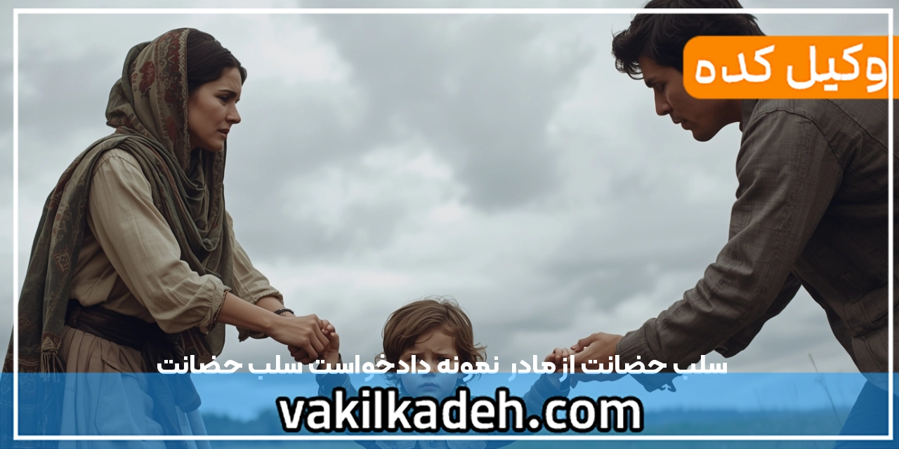 سلب حضانت از مادر | نمونه دادخواست سلب حضانت